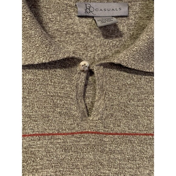 R&R Casuals Sweater Mens XL Brown Long Sleeve Collar Cashmere Wool Silk Pullover - Picture 7 of 15